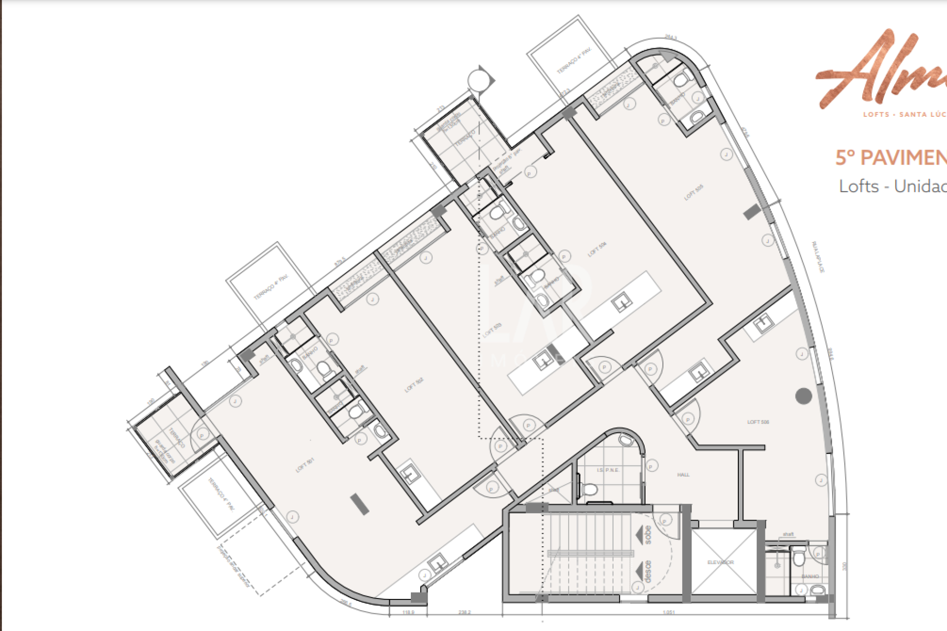 Almir Lofts  - Santa Lúcia - Belo Horizonte, MG