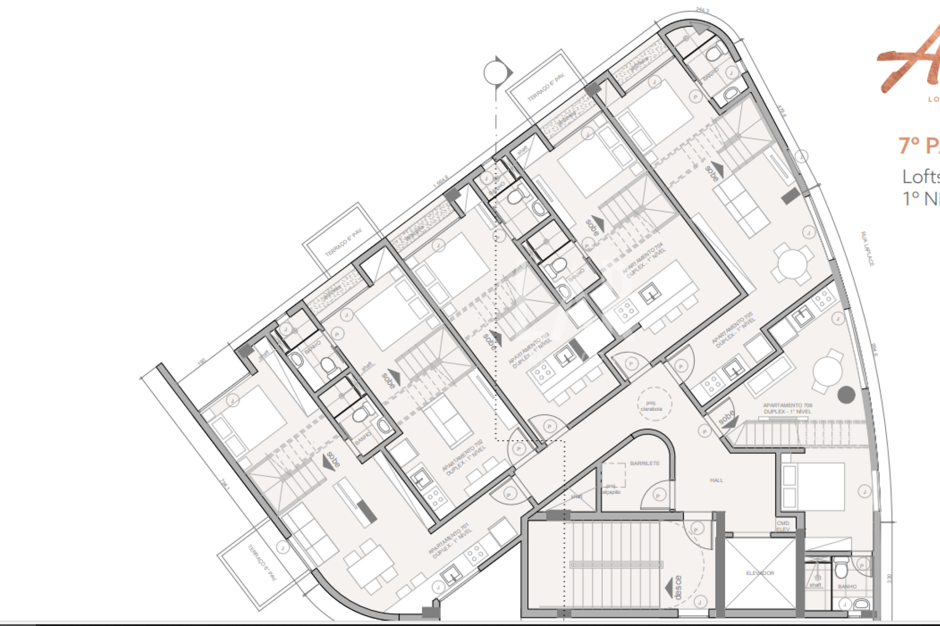 Almir Lofts  - Santa Lúcia - Belo Horizonte, MG