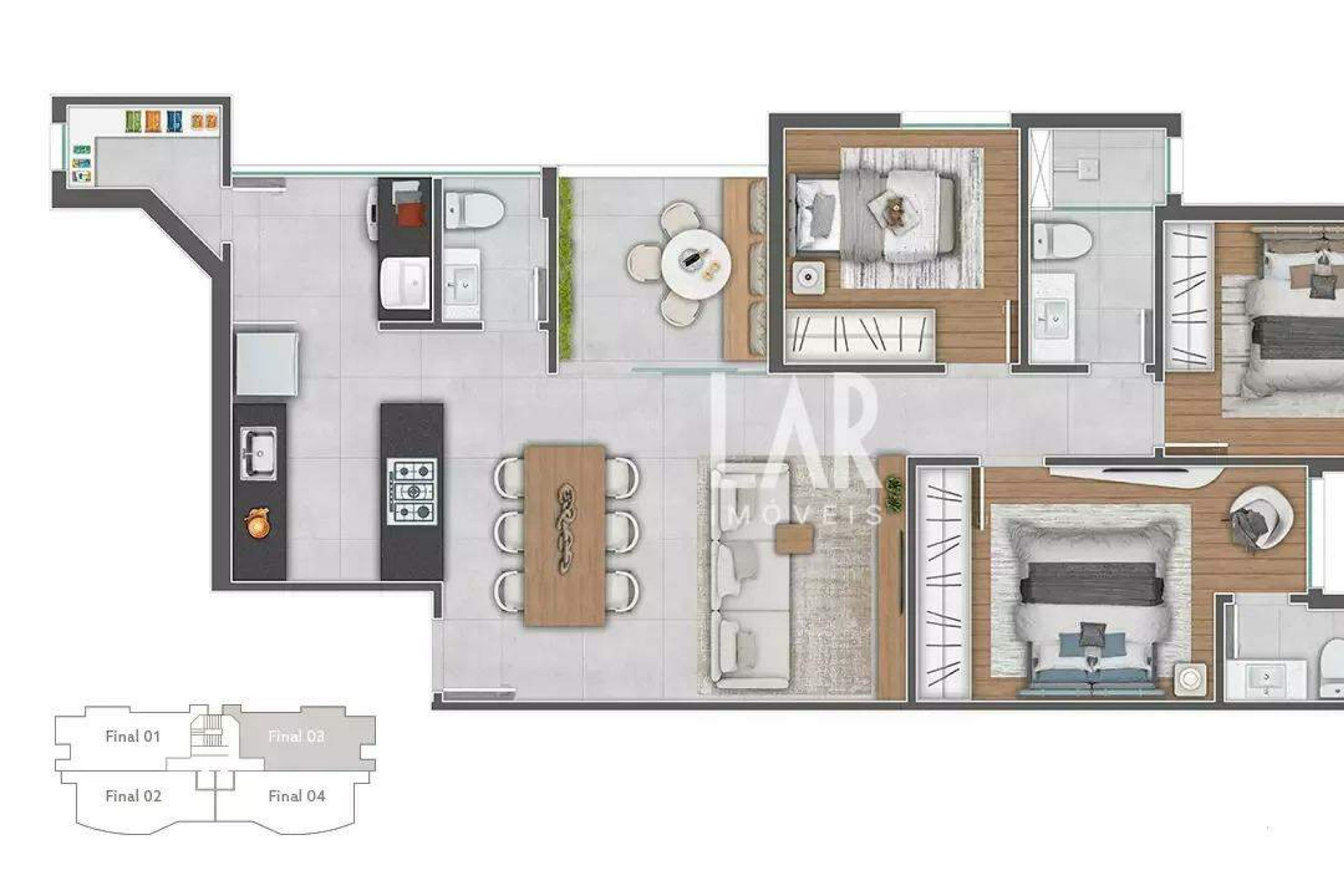 Apartamento de 3 quartos à venda, Graça, Belo Horizonte - MG