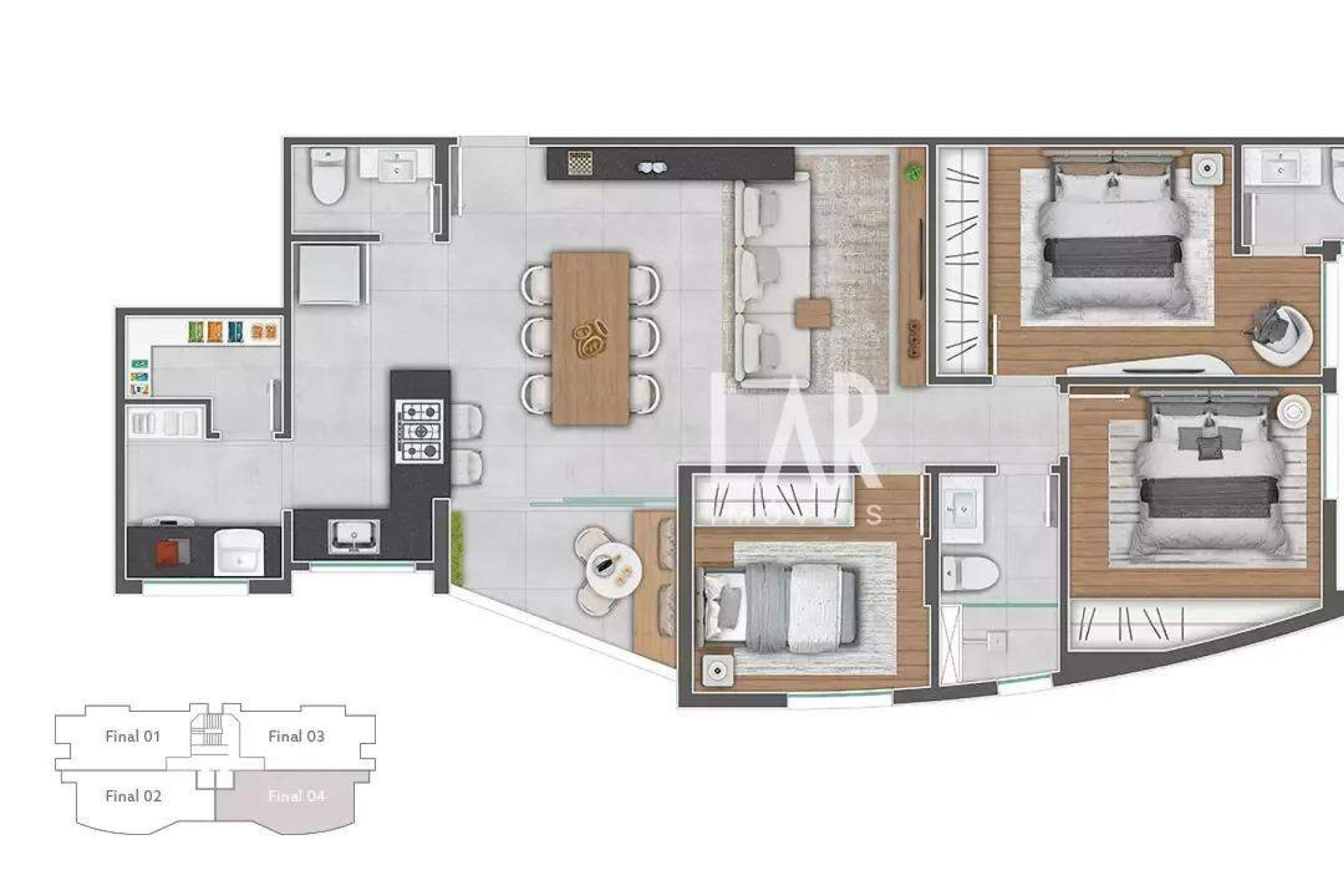 Apartamento de 3 quartos à venda, Graça, Belo Horizonte - MG