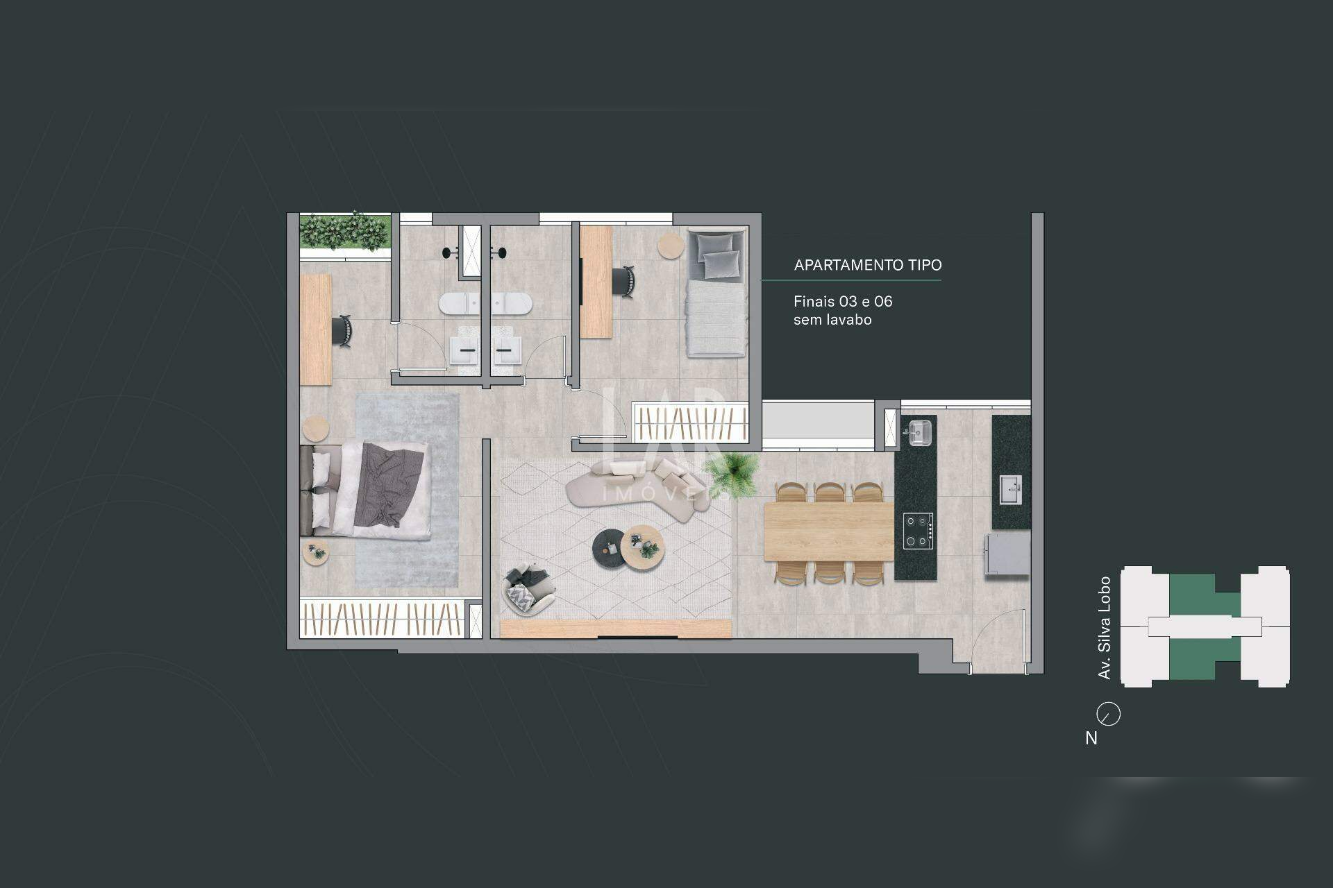 Apartamento de 2 quartos à venda, Nova Granada, Belo Horizonte - MG