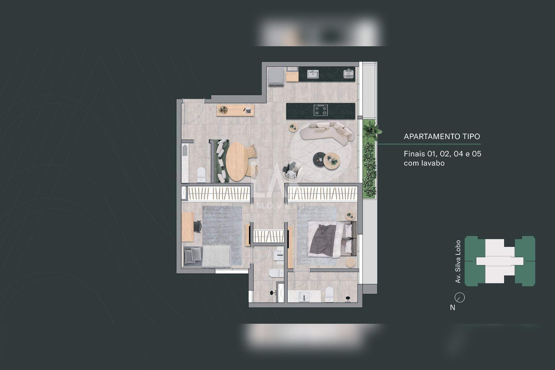 Apartamento de 2 quartos à venda, Nova Granada, Belo Horizonte - MG
