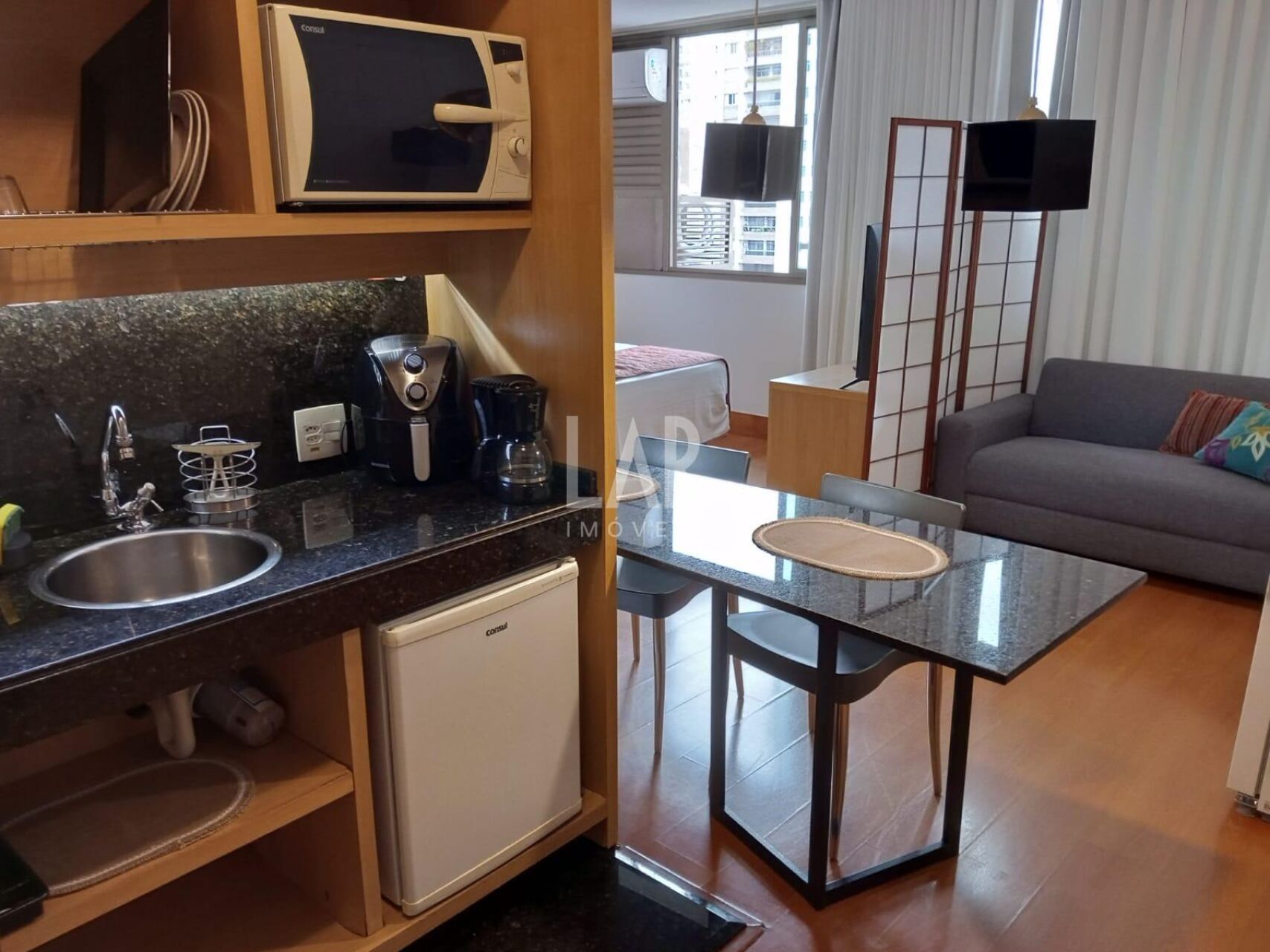 Flat de 1 quarto para alugar, Lourdes, Belo Horizonte - MG