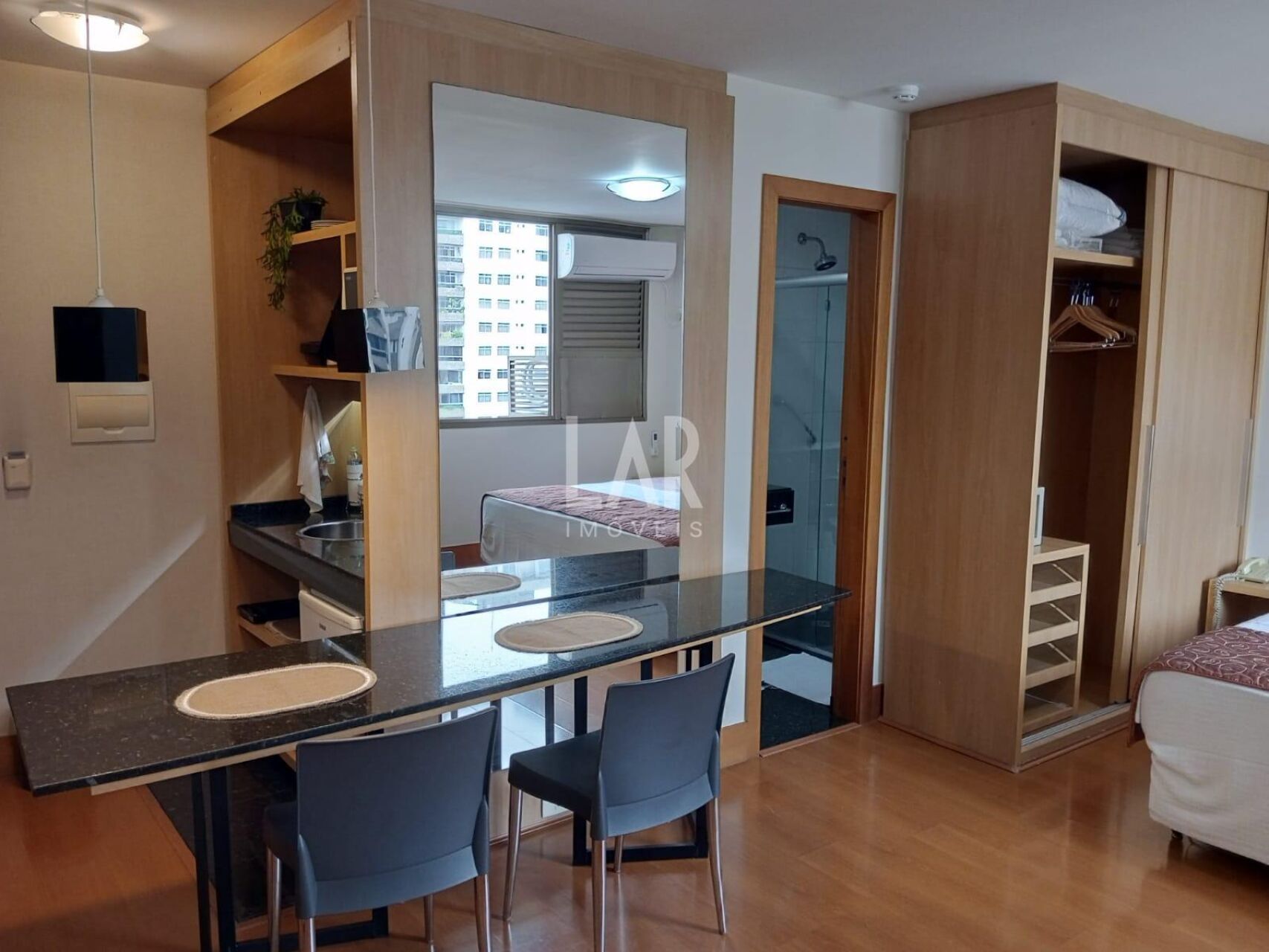 Flat de 1 quarto para alugar, Lourdes, Belo Horizonte - MG