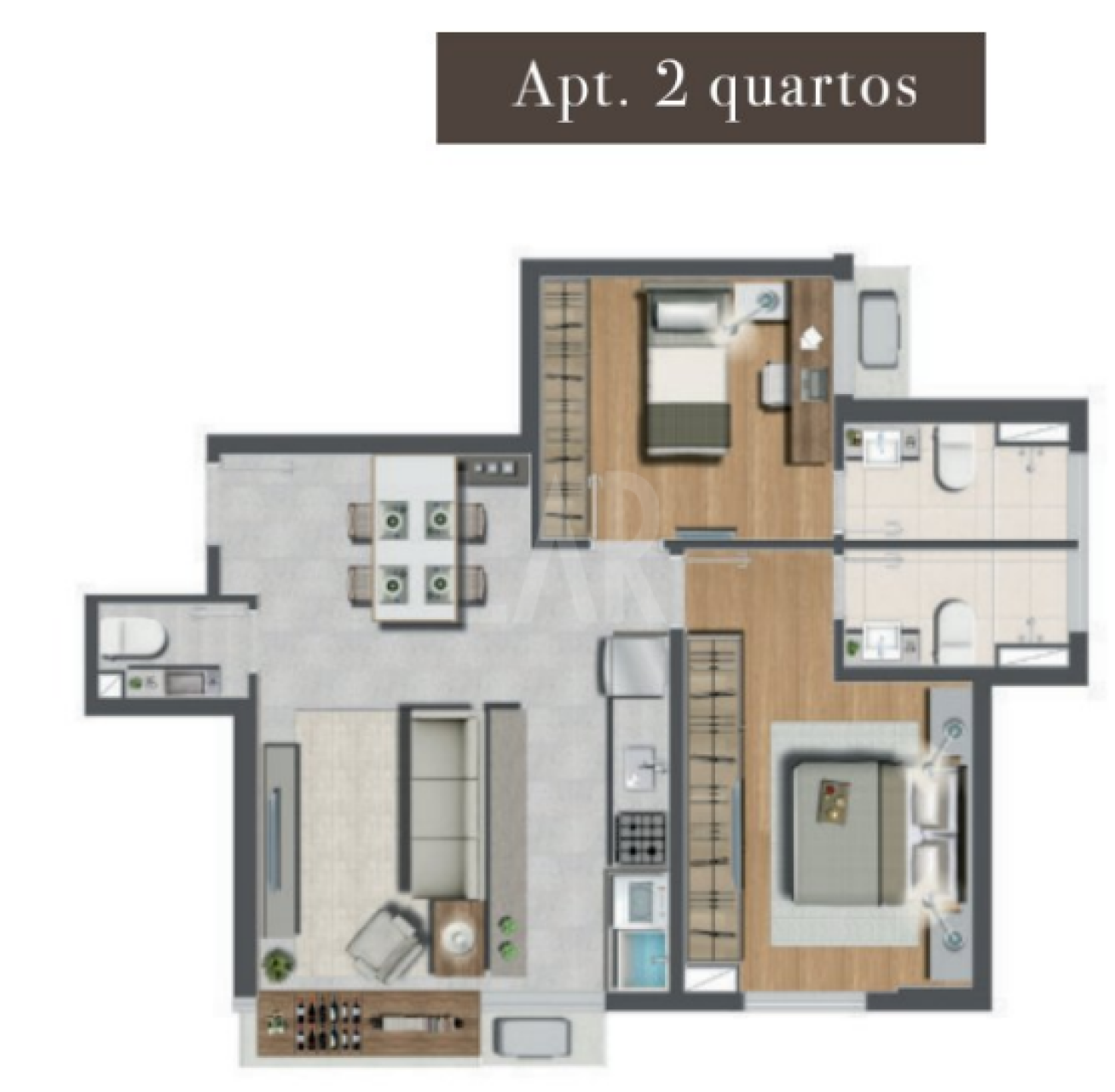 Apartamento de 2 quartos à venda, Luxemburgo, Belo Horizonte - MG
